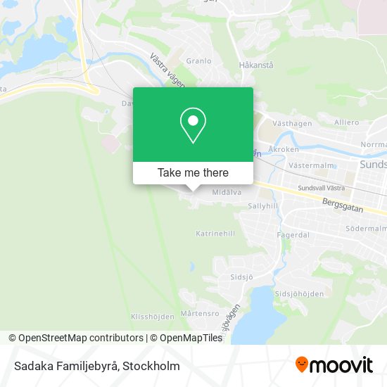 Sadaka Familjebyrå map