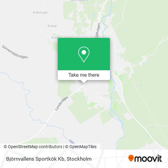 Björnvallens Sportkök Kb map
