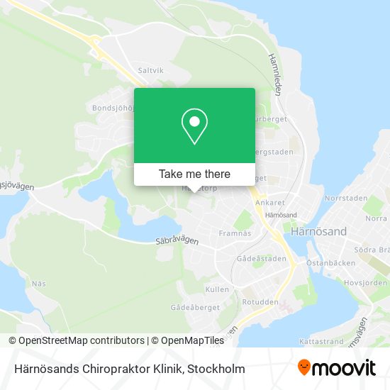 Härnösands Chiropraktor Klinik map