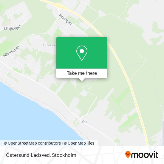 Östersund Ladsved map