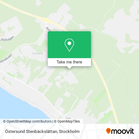 Östersund Stenbäckslättan map