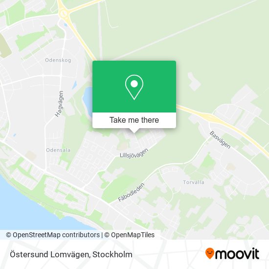 Östersund Lomvägen map