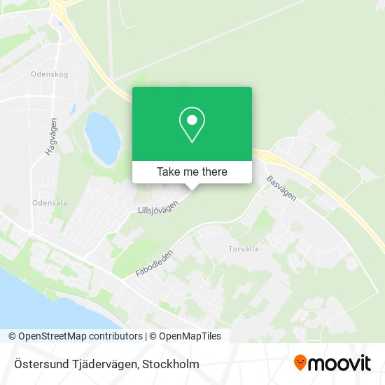 Östersund Tjädervägen map