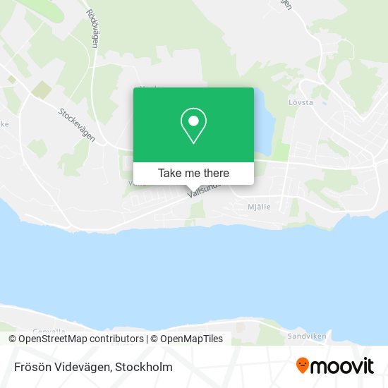 Frösön Videvägen map