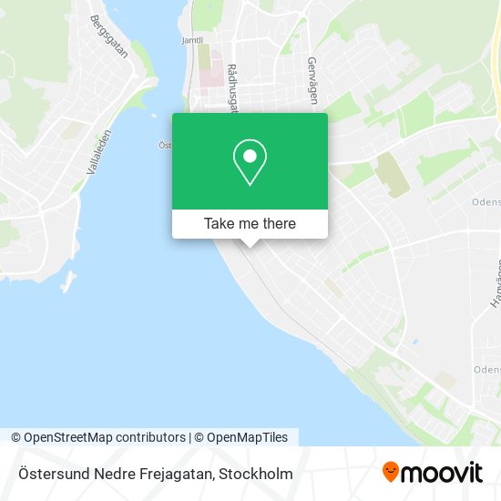 Östersund Nedre Frejagatan map