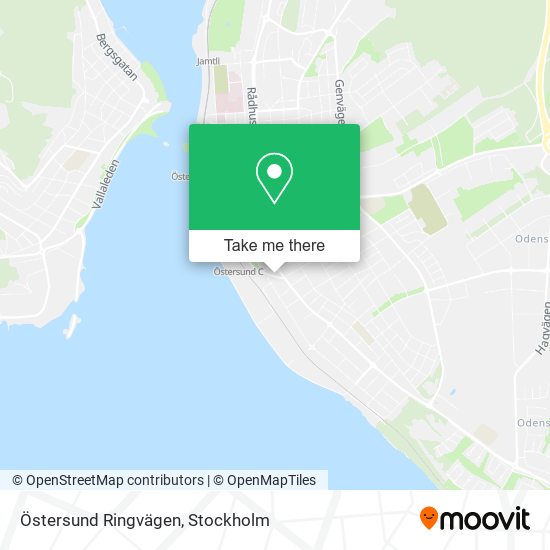 Östersund Ringvägen map