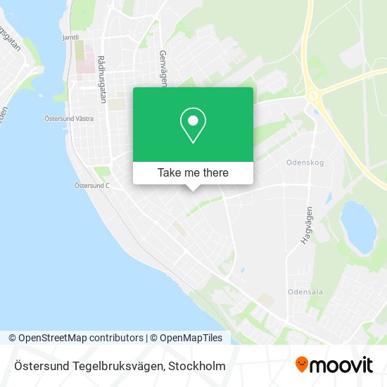 Östersund Tegelbruksvägen map