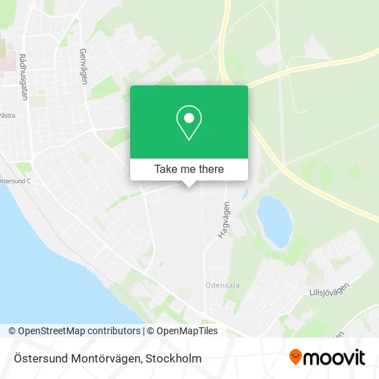 Östersund Montörvägen map