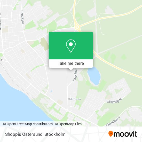 Shoppis Östersund map