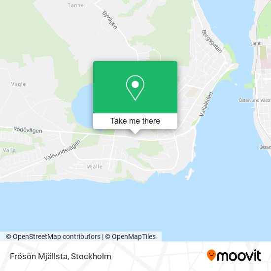 Frösön Mjällsta map