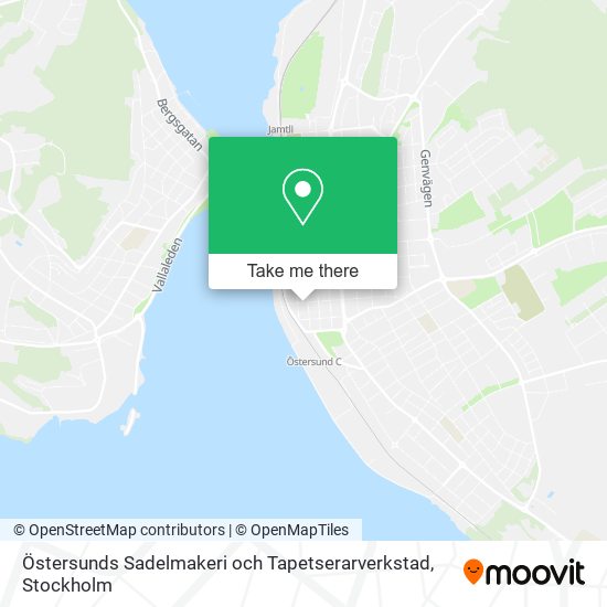Östersunds Sadelmakeri och Tapetserarverkstad map