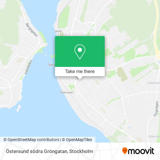 Östersund södra Gröngatan map