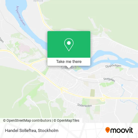 Handel Solleftea map