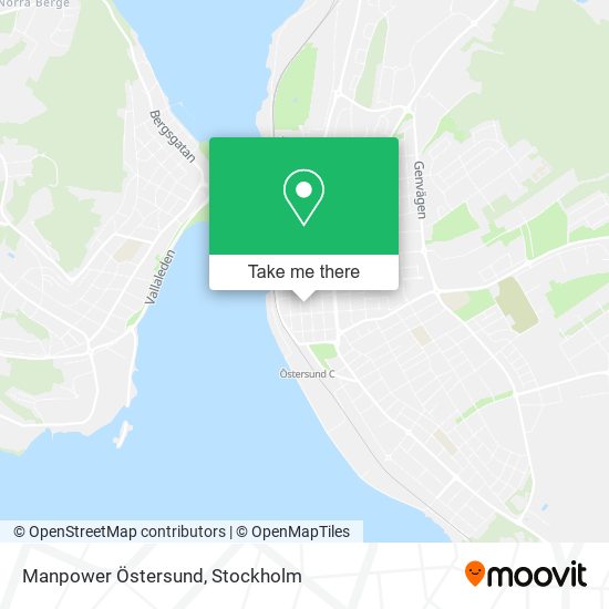 Manpower Östersund map