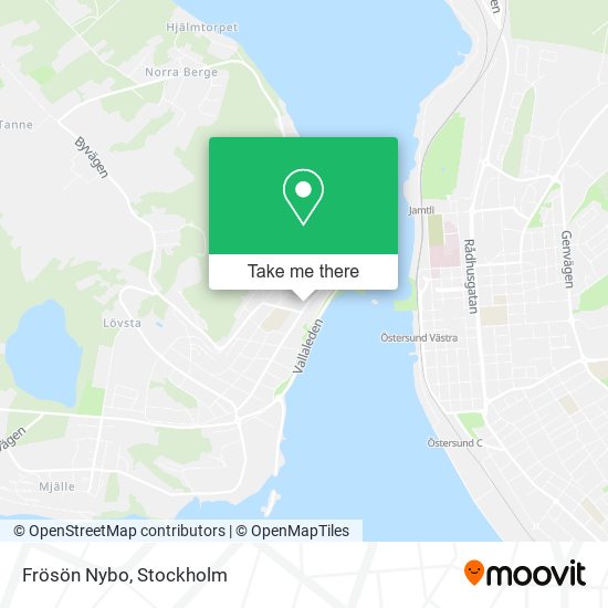 Frösön Nybo map