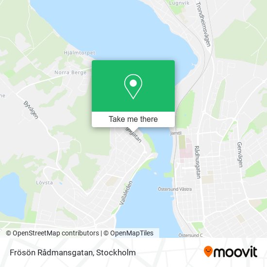 Frösön Rådmansgatan map