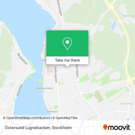 Östersund Lugnebacken map