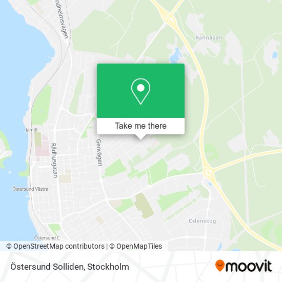 Östersund Solliden map