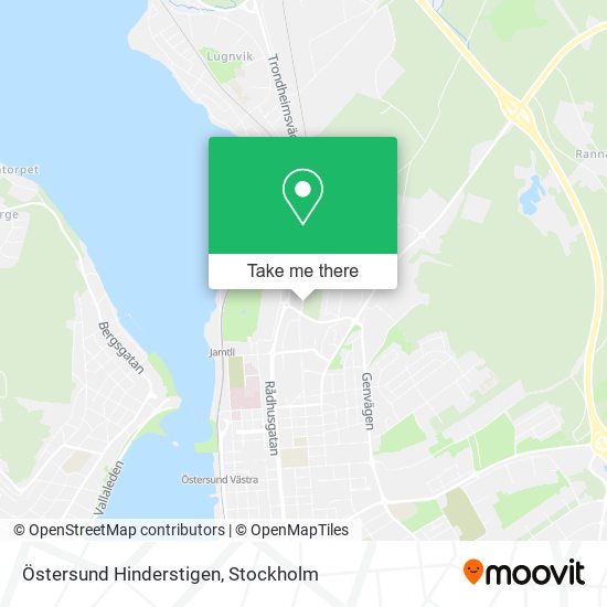 Östersund Hinderstigen map