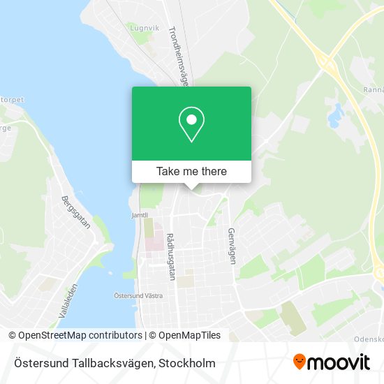 Östersund Tallbacksvägen map