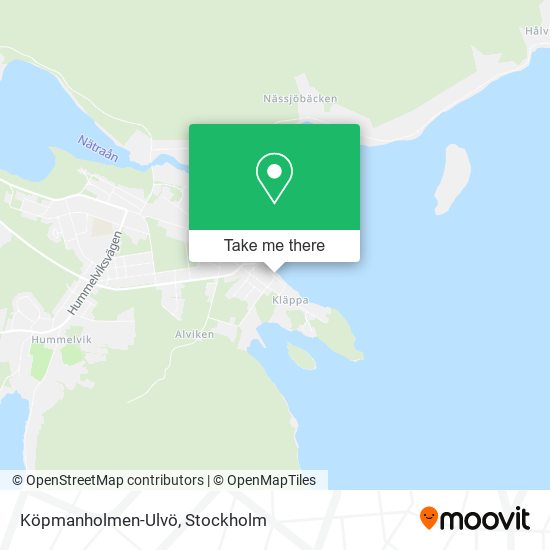 Köpmanholmen-Ulvö map