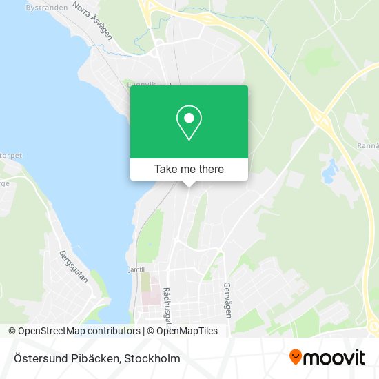 Östersund Pibäcken map