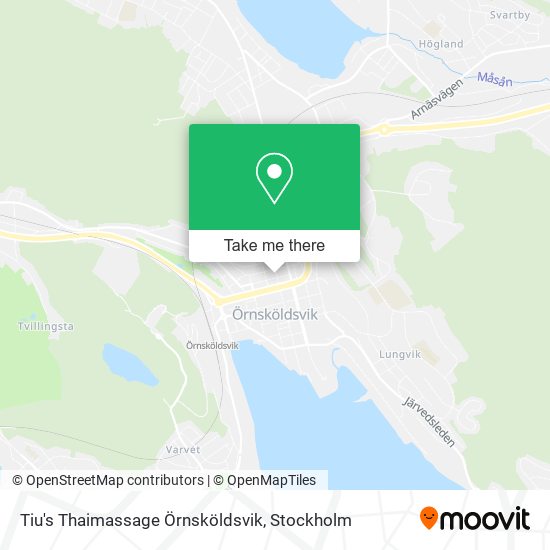 Tiu's Thaimassage Örnsköldsvik map