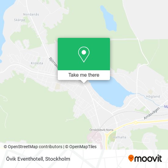 Övik Eventhotell map