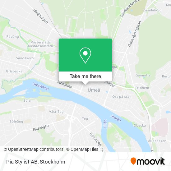 Pia Stylist AB map