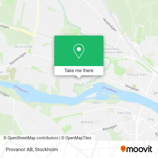 Provanor AB map