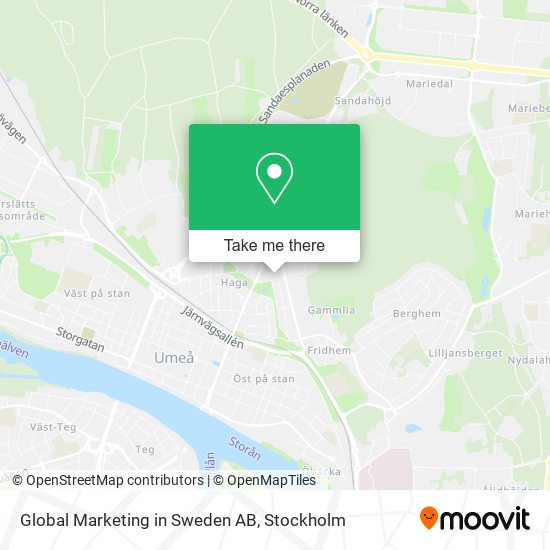 Global Marketing in Sweden AB map