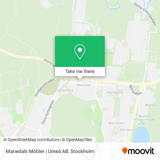 Mariedals Möbler i Umeå AB map