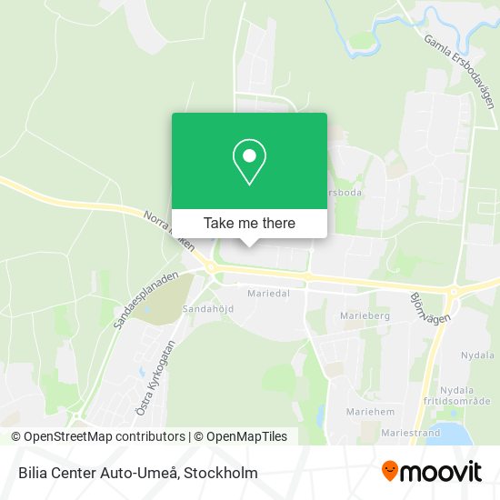 Bilia Center Auto-Umeå map