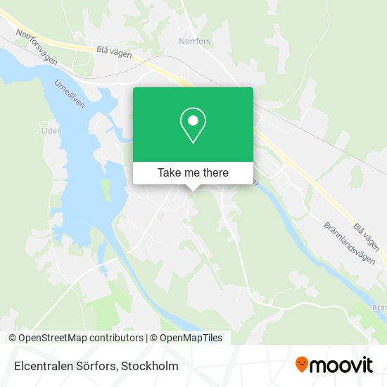 Elcentralen Sörfors map