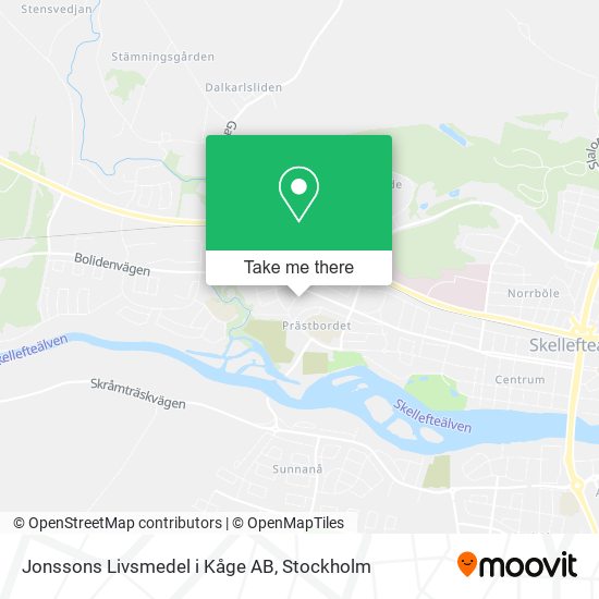 Jonssons Livsmedel i Kåge AB map