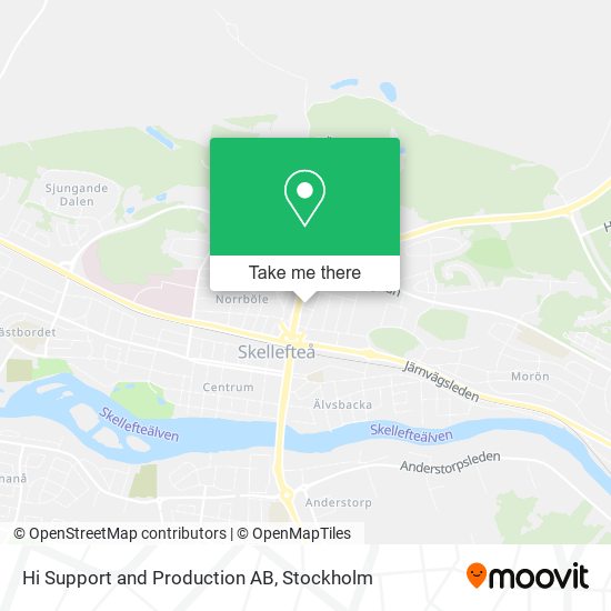 Hi Support and Production AB map
