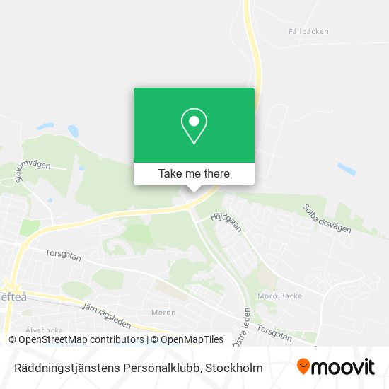 Räddningstjänstens Personalklubb map