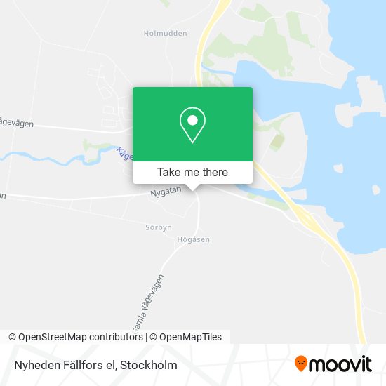 Nyheden Fällfors el map