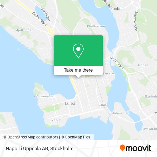 Napoli i Uppsala AB map