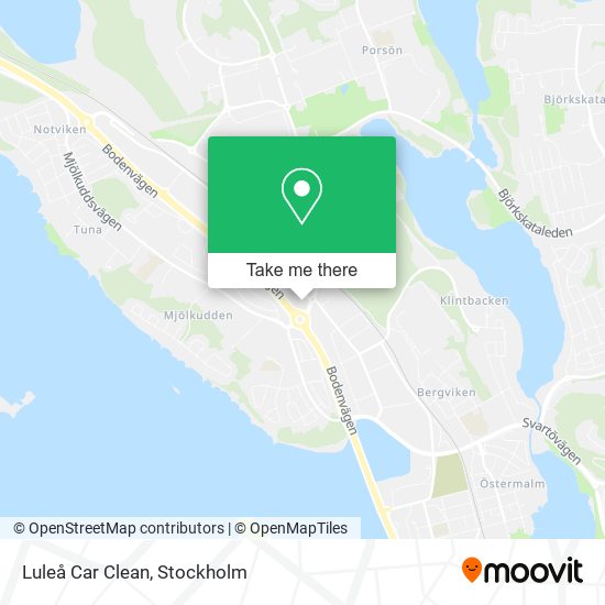 Luleå Car Clean map