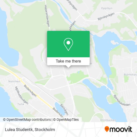 Lulea Studentk map