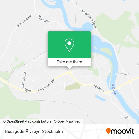 Bussgods Älvsbyn map
