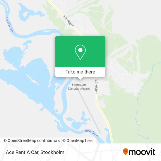 Ace Rent A Car map