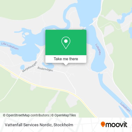 Vattenfall Services Nordic map