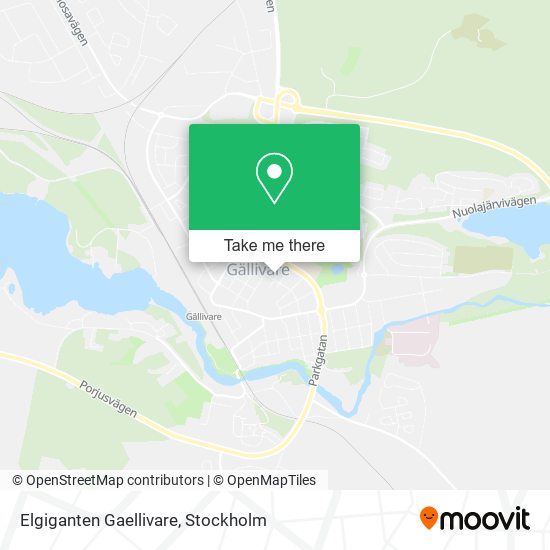 Elgiganten Gaellivare map