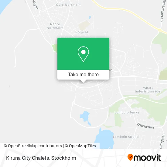 Kiruna City Chalets map