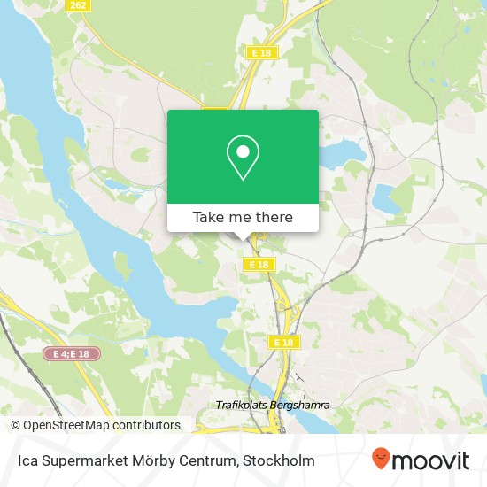 Ica Supermarket Mörby Centrum map