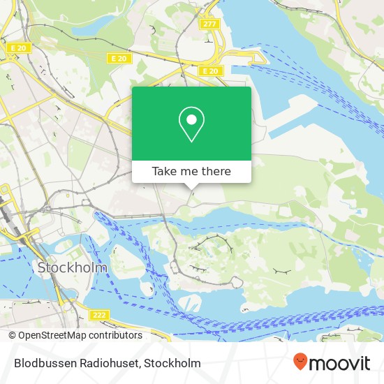 Blodbussen Radiohuset map