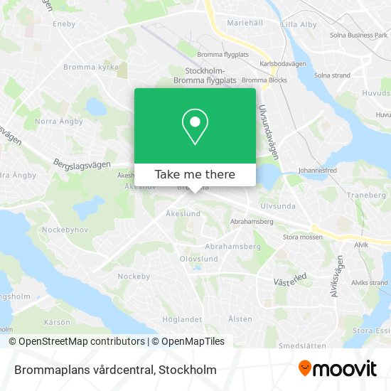 Brommaplans vårdcentral map