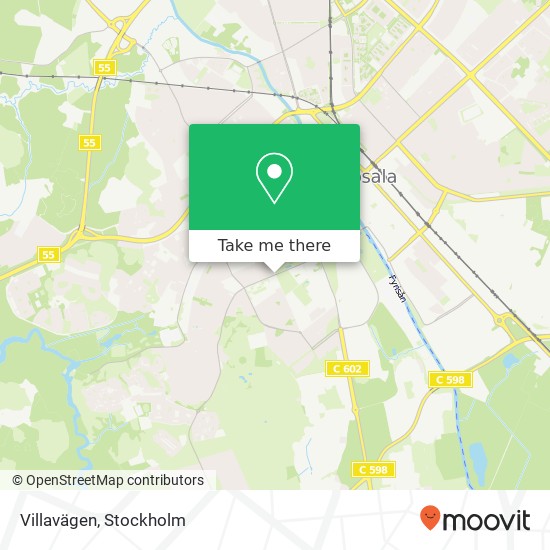 Villavägen map